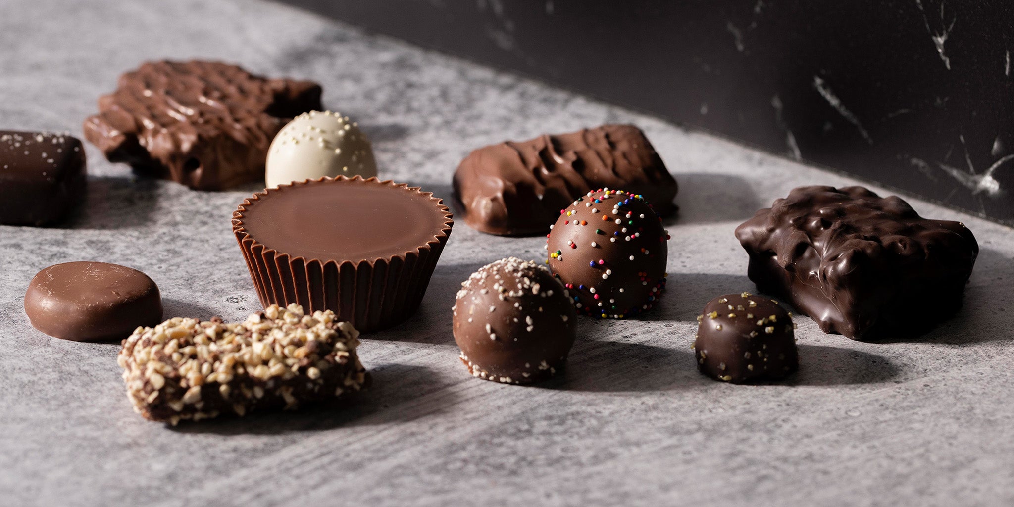 Assorted luxury chocolate, Rocky Mountain Chocolate Factory