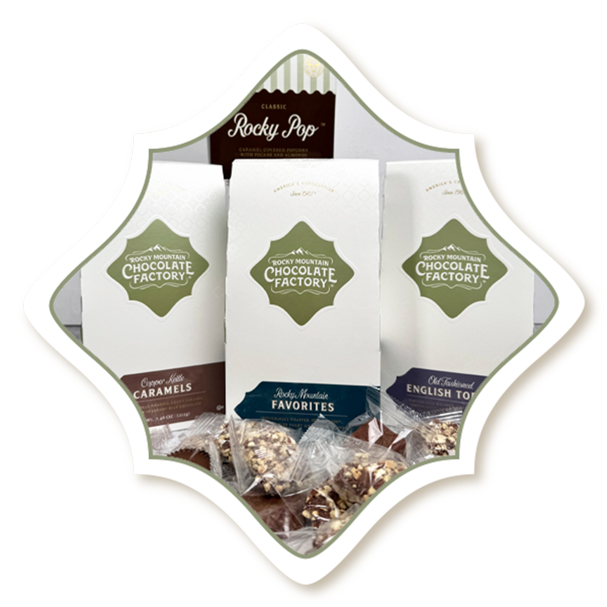 Shop boxed totes, Rocky Mountain Chocolate Factory