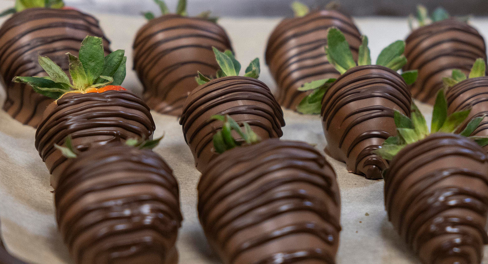 gourmet chocolate covered strawberries, Rocky Mountain Chocolate Factory