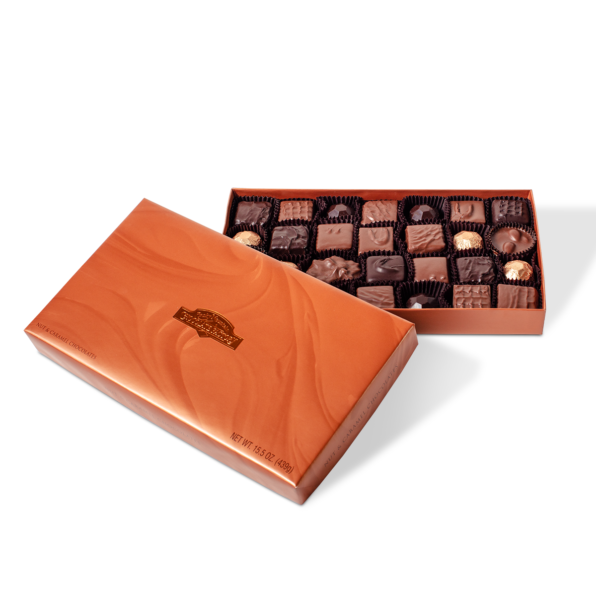 Nut and Caramel Chocolates Gift Box 15.5 oz - rmcfshop