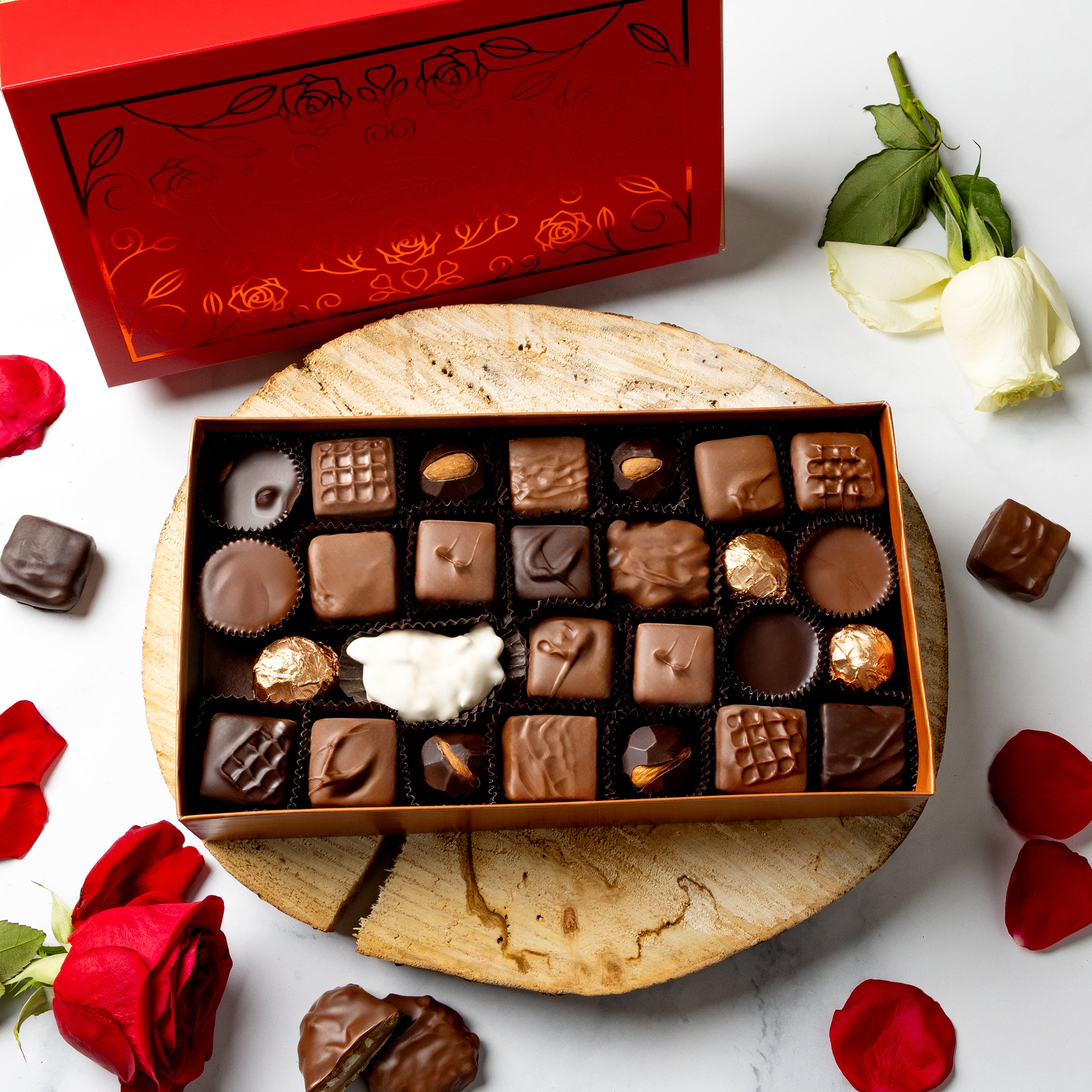 Valentine's Nut & Caramel Chocolates Gift Box
