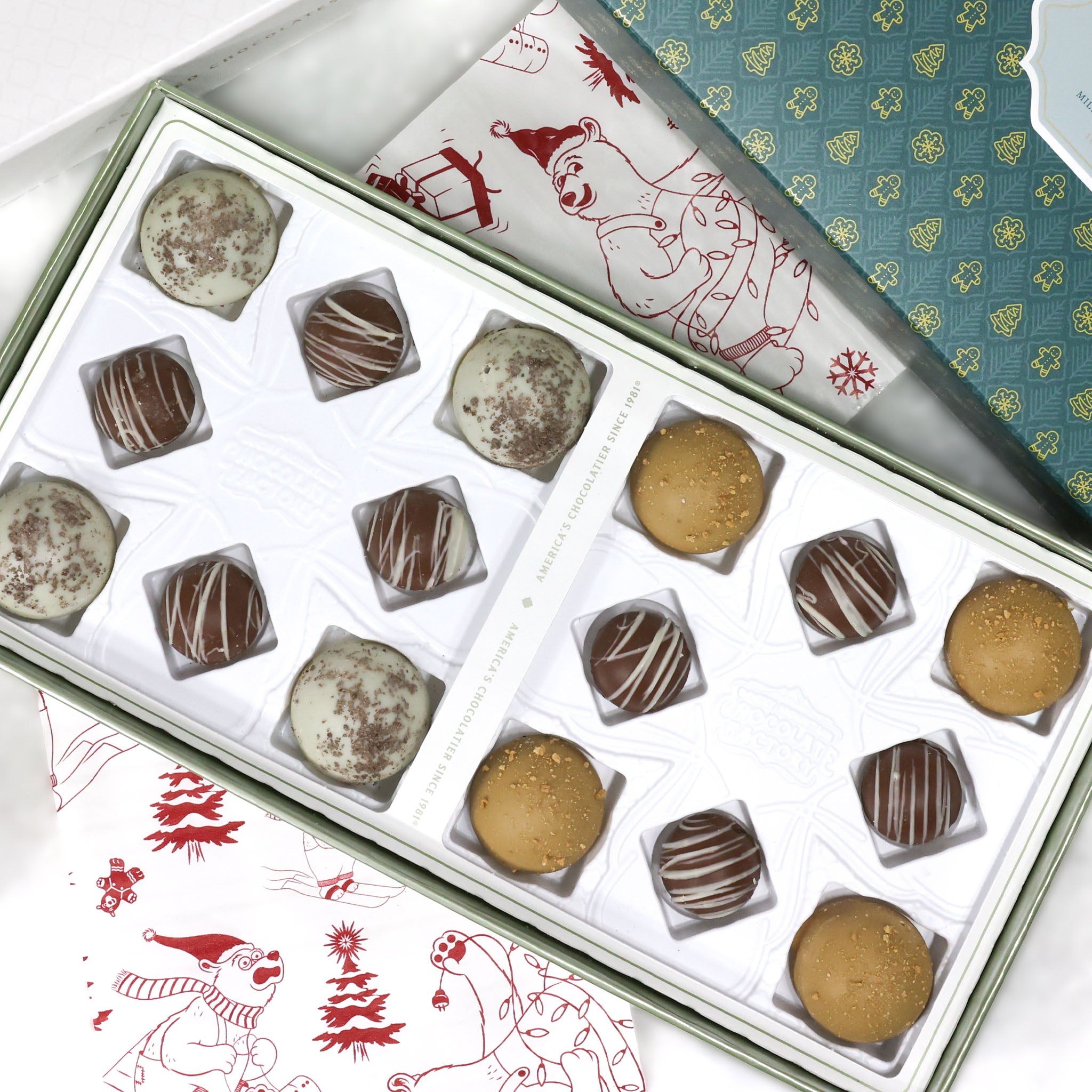 Santa's Cookie Box | Holiday Collection | Rocky Mountain Chocolate